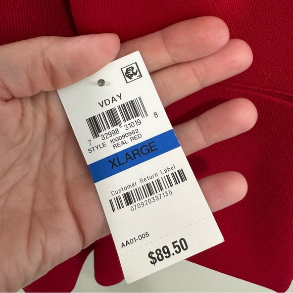 INC International Concepts NWT Holiday Red Blouse - Picture 2 of 5